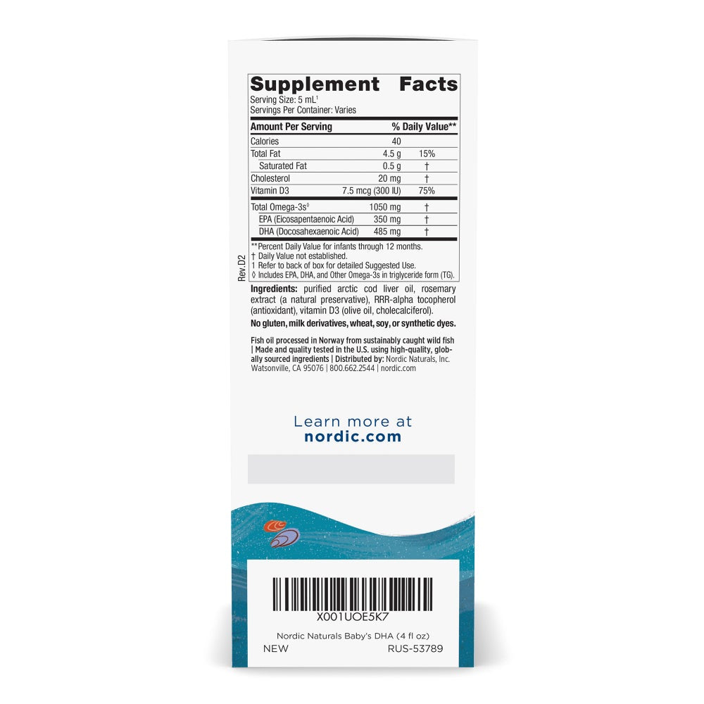 婴幼儿DHA鱼油滴剂